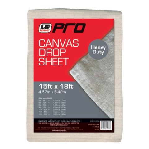 ROKSET CLOTH DROP SHEET 15 X 18